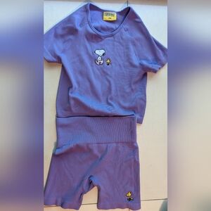 Snoopy And Woodstock Crop Top & Shorts (XS) Primark Exclusive. UK/IRL 6/8